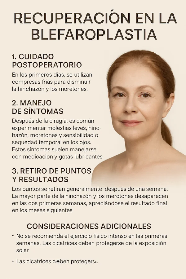 Recuperación en la Blefaroplastia